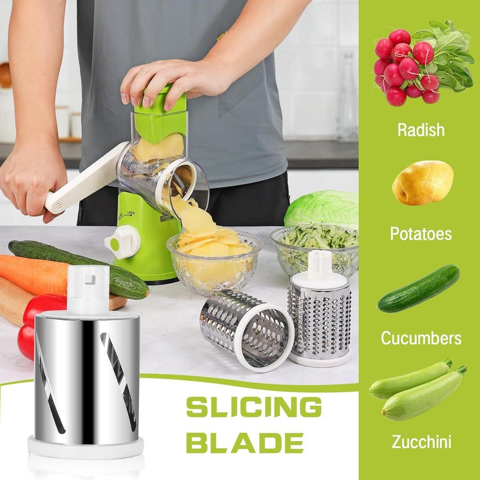 Multi functional Vegetable cutter with 3 Blades